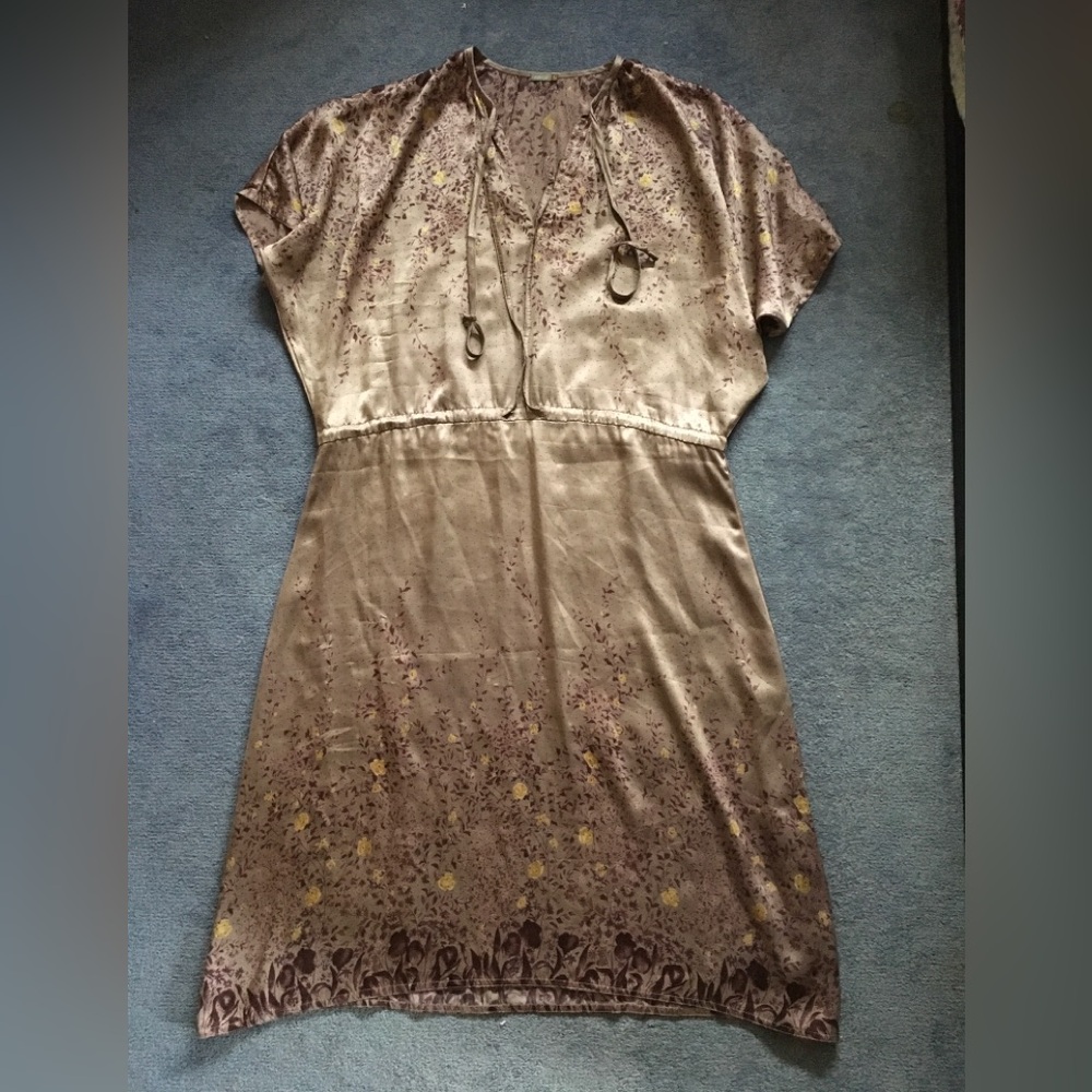 100% Silk Kaftan Caftan Dress